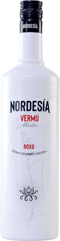 17,95 € Envío gratis | Vermut Atlantic Galician Vermú Rojo Nordesía Galicia España Botella 1 L