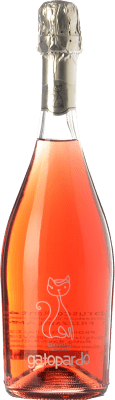 8,95 € Free Shipping | Rosé sparkling Gatopardo Lambrusco Young I.G.T. Lombardia Lombardia Italy Lambrusco Maestri, Lambrusco Salamino, Lambrusco Viadanese, Ruberti Grappelli, Lambrusco Marani, Ancellotta Fortana Bottle 75 cl