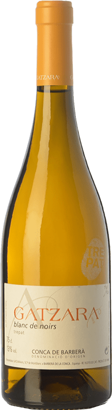 14,95 € Free Shipping | White wine Gatzara Blanc de Noirs D.O. Conca de Barberà Catalonia Spain Trepat Bottle 75 cl
