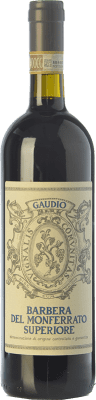 16,95 € Spedizione Gratuita | Vino Rosso Gaudio Superiore D.O.C. Barbera del Monferrato Piemonte Italia Barbera, Freisa 75 cl