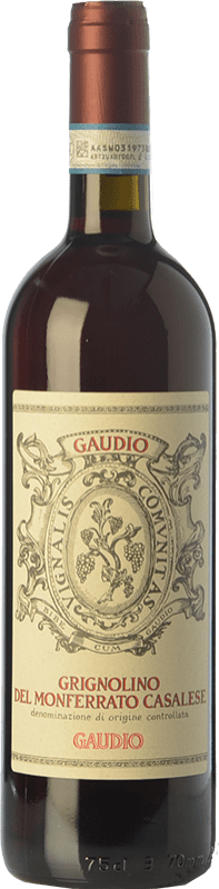 12,95 € Kostenloser Versand | Rotwein Gaudio D.O.C. Grignolino del Monferrato Casalese Piemont Italien Grignolino 75 cl