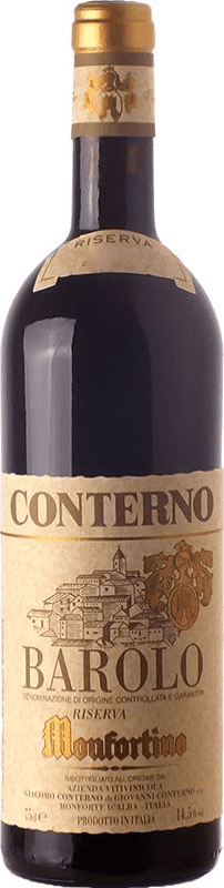 1 058,95 € Free Shipping | Red wine Giacomo Conterno Monfortino Riserva Reserve D.O.C.G. Barolo Piemonte Italy Nebbiolo Bottle 75 cl