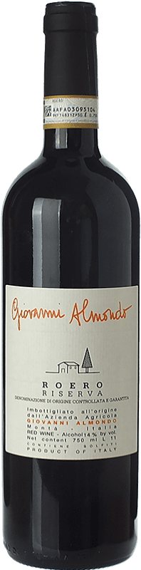 29,95 € Envio grátis | Vinho tinto Giovanni Almondo Reserva D.O.C.G. Roero Piemonte Itália Nebbiolo Garrafa 75 cl