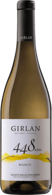 15,95 € Kostenloser Versand | Weißwein Girlan 448 S.L.M I.G.T. Vigneti delle Dolomiti Trentino Italien Chardonnay, Pinot Blanc — Weißburgunder, Sauvignon 75 cl