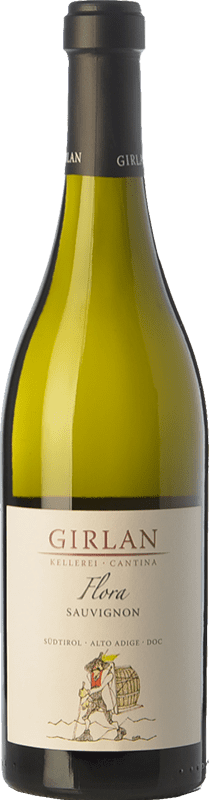23,95 € Envio grátis | Vinho branco Girlan Sauvignon Flora D.O.C. Alto Adige Trentino-Alto Adige Itália Sauvignon Branca Garrafa 75 cl