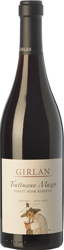 46,95 € Envío gratis | Vino tinto Girlan Trattmann Mazon Reserva D.O.C. Alto Adige Trentino-Alto Adige Italia Pinot Negro Botella 75 cl