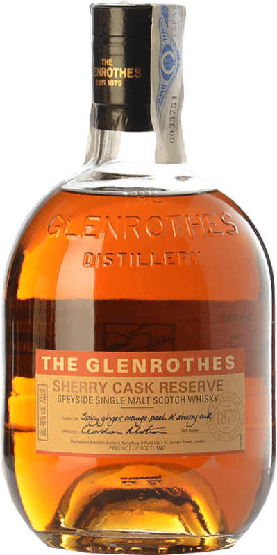 112,95 € 送料無料 | ウイスキーシングルモルト Glenrothes Sherry Cask 予約 スペイサイド イギリス ボトル 70 cl