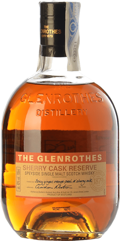 45,95 € Envoi gratuit | Single Malt Whisky Glenrothes Sherry Cask Réserve Speyside Royaume-Uni Bouteille 70 cl