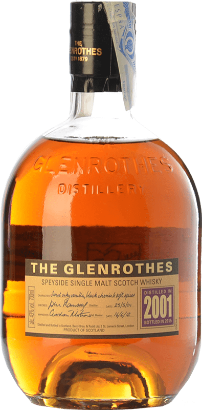 48,95 € 免费送货 | 威士忌单一麦芽威士忌 Glenrothes Vintage 斯佩塞 英国 瓶子 70 cl