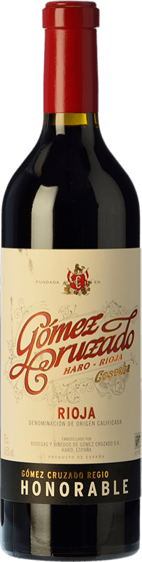 34,95 € Envío gratis | Vino tinto Gómez Cruzado Honorable Reserva D.O.Ca. Rioja La Rioja España Tempranillo, Garnacha, Graciano, Mazuelo, Viura Botella 75 cl