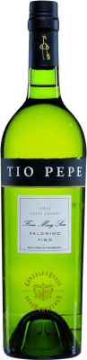 10,95 € Free Shipping | Fortified Wine González Byass Tío Pepe Extra Seco — Extra Dry D.O. Jerez-Xérès-Sherry Andalusia Spain Palomino Fino 75 cl