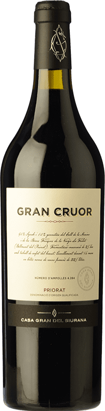 42,95 € Free Shipping | Red wine Gran del Siurana Gran Cruor Aged D.O.Ca. Priorat Catalonia Spain Syrah, Carignan Bottle 75 cl