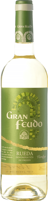 9,95 € Envio grátis | Vinho branco Gran Feudo D.O. Rueda Castela e Leão Espanha Verdejo Garrafa 75 cl