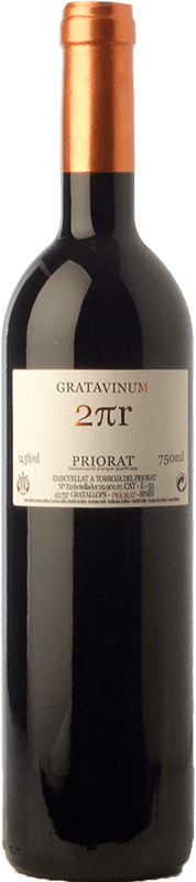 35,95 € Бесплатная доставка | Красное вино Gratavinum 2·pi·r Crianza — Крианса D.O.Ca. Priorat Каталония Испания Syrah — Сира, Garnacha — Гренаш, Cabernet Sauvignon — Каберне Совиньон, Cariñena — Кариньян 75 cl