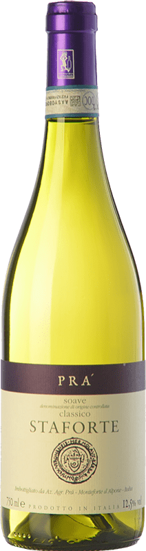 18,95 € Бесплатная доставка | Белое вино Graziano Prà Prà Staforte Классический D.O.C. Soave Венето Италия Garganega — Гарганега 75 cl