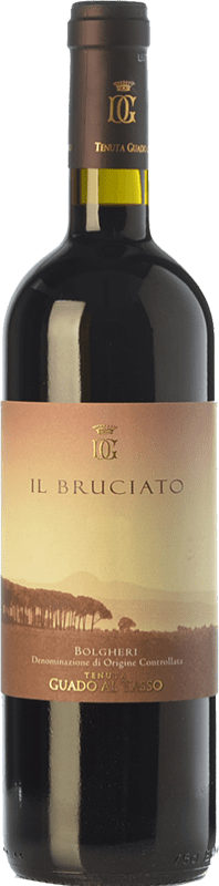 37,95 € Free Shipping | Red wine Guado al Tasso Il Bruciato D.O.C. Bolgheri Tuscany Italy Merlot, Syrah, Cabernet Sauvignon Bottle 75 cl