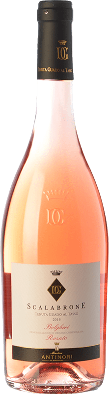 18,95 € Free Shipping | Rosé wine Guado al Tasso Scalabrone D.O.C. Bolgheri Tuscany Italy Merlot, Syrah, Cabernet Sauvignon Bottle 75 cl