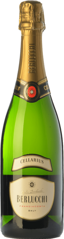 22,95 € 免费送货 | 白起泡酒 Berlucchi Cellarius 香槟 D.O.C.G. Franciacorta 伦巴第 意大利 Pinot Black, Chardonnay 瓶子 75 cl