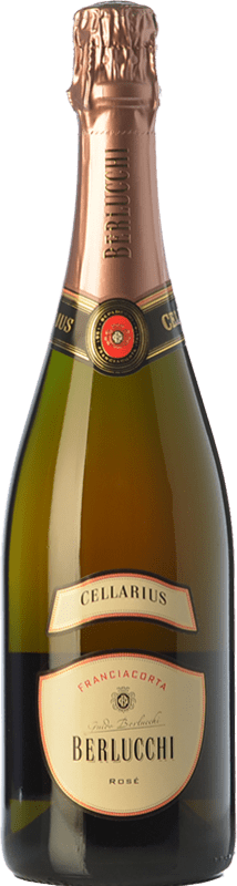 23,95 € 免费送货 | 玫瑰气泡酒 Berlucchi Cellarius Rosé D.O.C.G. Franciacorta 伦巴第 意大利 Pinot Black, Chardonnay 瓶子 75 cl
