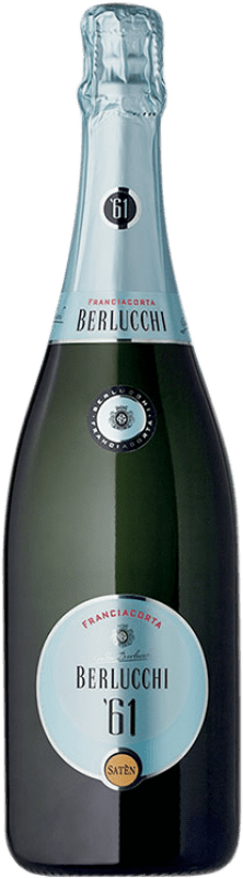 41,95 € 免费送货 | 白起泡酒 Berlucchi Satèn '61 D.O.C.G. Franciacorta 伦巴第 意大利 Chardonnay — 莎当妮 75 cl