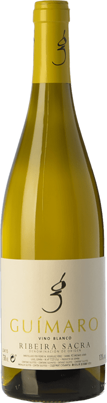 18,95 € Бесплатная доставка | Белое вино Guímaro D.O. Ribeira Sacra Галисия Испания Torrontés, Godello, Loureiro, Treixadura, Albariño бутылка 75 cl