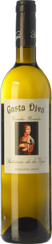 14,95 € 免费送货 | 白酒 Gutiérrez de la Vega Casta Diva Cosecha Dorada D.O. Alicante 巴伦西亚社区 西班牙 Muscat of Alexandria 瓶子 75 cl