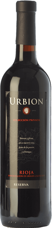18,95 € Бесплатная доставка | Красное вино Urbión Резерва D.O.Ca. Rioja Ла-Риоха Испания Tempranillo — Темпранильо Бутылка 75 cl