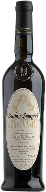 59,95 € Free Shipping | Fortified wine Marco de Bartoli Vecchio Samperi Ventennali D.O.C. Marsala Sicily Italy Grillo Medium Bottle 50 cl