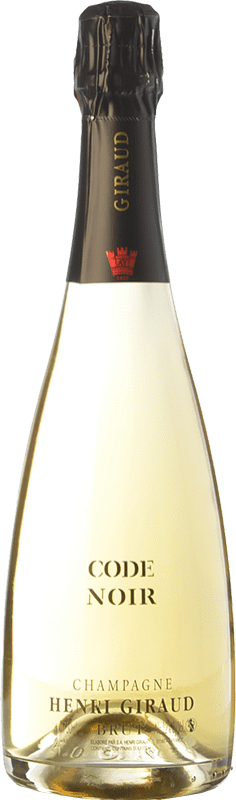 153,95 € Бесплатная доставка | Белое игристое Henri Giraud Code Noir Резерв A.O.C. Champagne шампанское Франция Pinot Black бутылка 75 cl