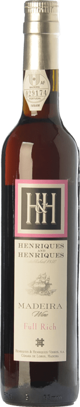 18,95 € Free Shipping | Fortified wine Henriques & Henriques Full Rich I.G. Madeira Madeira Portugal Malvasía, Boal, Tinta Negra Mole Medium Bottle 50 cl