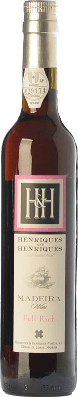 23,95 € Free Shipping | Fortified wine H&H Henriques & Henriques Full Rich I.G. Madeira Madeira Portugal Malvasía, Boal, Tinta Negra Medium Bottle 50 cl