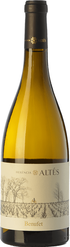 21,95 € Envio grátis | Vinho Branco Herència Altés Benufet Crianza D.O. Terra Alta Catalunha Espanha Garnacha — Grenache Garrafa 75 cl