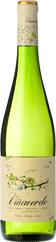 7,95 € Free Shipping | White wine Hermanos Gracia Viñaverde Young D.O. Montilla-Moriles Andalusia Spain Torrontés, Muscat of Alexandria, Verdejo, Pedro Ximénez Bottle 75 cl