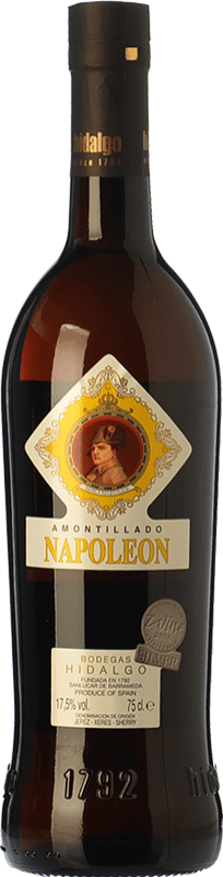 16,95 € 免费送货 | 强化酒 La Gitana Amontillado Napoleón D.O. Manzanilla-Sanlúcar de Barrameda 安达卢西亚 西班牙 Palomino Fino 瓶子 75 cl