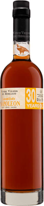 93,95 € Free Shipping | Fortified wine La Gitana Amontillado Viejo Napoleón Very Old Rare Sherry VORS D.O. Manzanilla-Sanlúcar de Barrameda Andalusia Spain Palomino Fino 30 Years Medium Bottle 50 cl