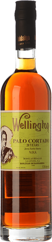 46,95 € Free Shipping | Fortified wine La Gitana Palo Cortado Wellington VOS D.O. Manzanilla-Sanlúcar de Barrameda Andalusia Spain Palomino Fino 20 Years Medium Bottle 50 cl