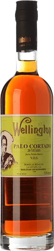 54,95 € 送料無料 | 酒精強化ワイン La Gitana Wellington Palo Cortado — パロ・コルタド VOS Very Old Sherry — とても古いシェリー D.O. Jerez-Xérès-Sherry アンダルシア スペイン Palomino Fino 20 年 ミディアムボトル 50 cl