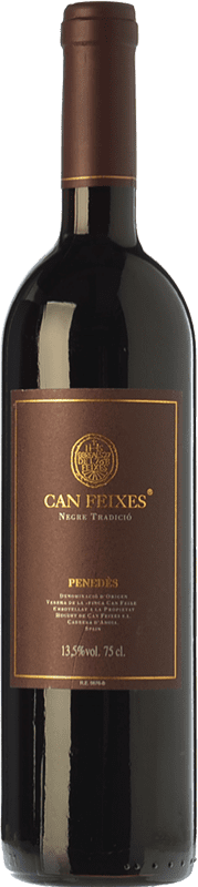 19,95 € Envio grátis | Vinho tinto Huguet de Can Feixes Negre Tradició Crianza D.O. Penedès Catalunha Espanha Tempranillo, Cabernet Sauvignon Garrafa 75 cl