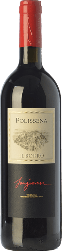 28,95 € 免费送货 | 红酒 Il Borro Polissena I.G.T. Toscana 托斯卡纳 意大利 Sangiovese 瓶子 75 cl