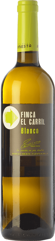 8,95 € 免费送货 | 白酒 Iniesta Finca El Carril D.O. Manchuela 卡斯蒂利亚 - 拉曼恰 西班牙 Macabeo 瓶子 75 cl