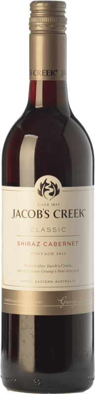 8,95 € 免费送货 | 红酒 Jacob's Creek Classic 年轻的 I.G. Southern Australia 南澳大利亚 澳大利亚 Syrah, Cabernet Sauvignon 瓶子 75 cl