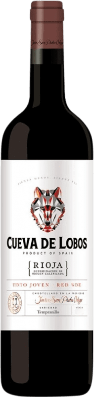 7,95 € 免费送货 | 红酒 Javier San Pedro Cueva de Lobos 岁 D.O.Ca. Rioja 拉里奥哈 西班牙 Tempranillo 瓶子 75 cl