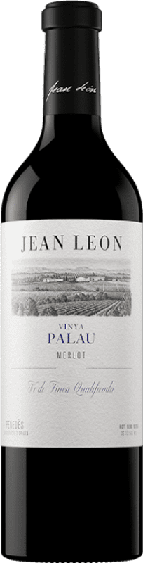 29,95 € Free Shipping | Red wine Jean Leon Vinya Palau Aged D.O. Penedès Catalonia Spain Merlot Bottle 75 cl