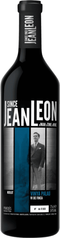 25,95 € 免费送货 | 红酒 Jean Leon Vinya Palau 岁 D.O. Penedès 加泰罗尼亚 西班牙 Merlot 瓶子 75 cl