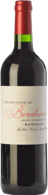 10,95 € Kostenloser Versand | Rotwein Jean-Pierre Moueix L'Expression Alterung A.O.C. Bordeaux Bordeaux Frankreich Merlot, Cabernet Sauvignon Flasche 75 cl