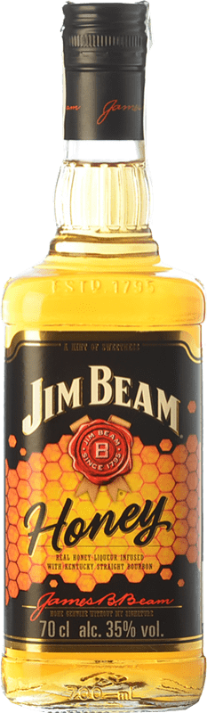 18,95 € Envio grátis | Whisky Bourbon Jim Beam Honey Kentucky Estados Unidos Garrafa 70 cl