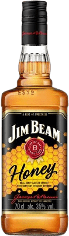 24,95 € 免费送货 | 波本威士忌 Jim Beam 肯塔基 美国 70 cl Honey — 蜂蜜