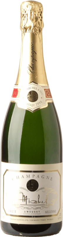 41,95 € Envío gratis | Espumoso Blanco José Michel Brut Millésimé Reserva A.O.C. Champagne Champagne Francia Chardonnay, Pinot Meunier Botella 75 cl