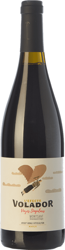 10,95 € Free Shipping | Red wine Josep Grau L'Efecte Volador Joven D.O. Montsant Catalonia Spain Grenache, Carignan Bottle 75 cl