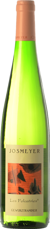 23,95 € Kostenloser Versand | Weißwein Josmeyer Les Folastries Alterung A.O.C. Alsace Elsass Frankreich Gewürztraminer Flasche 75 cl